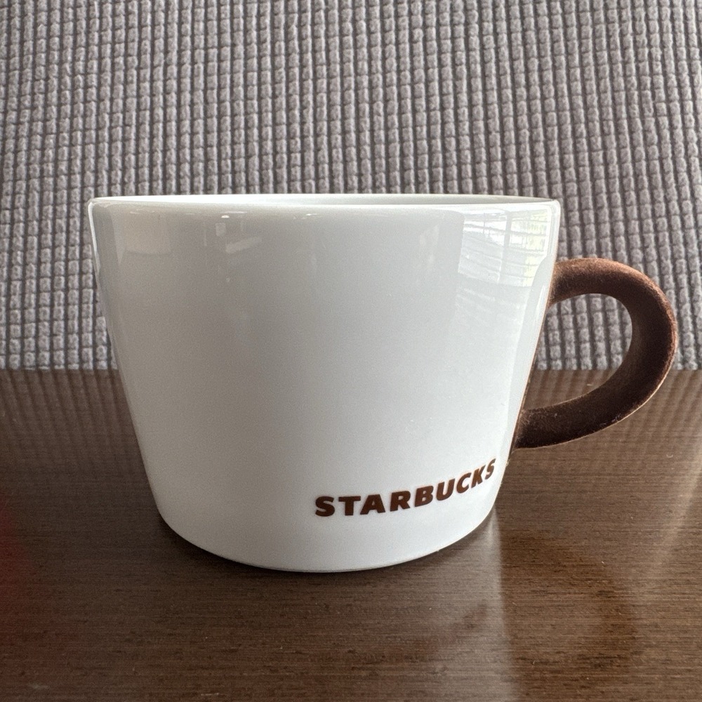 Starbucks Coffee Tea Mug 2010 Brown Velvet Felt Handle, Kahla German 14oz